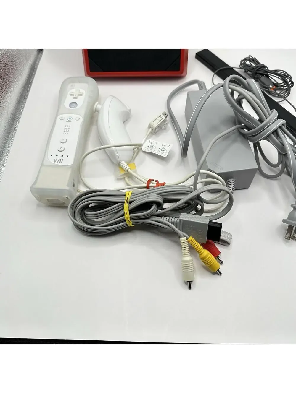 Nintendo Wii Mini Console Black/Red Bundle - Tested